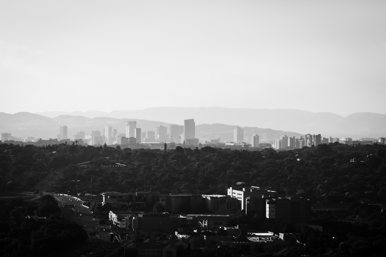 Pretoria city skyline in Gauteng, South Africa